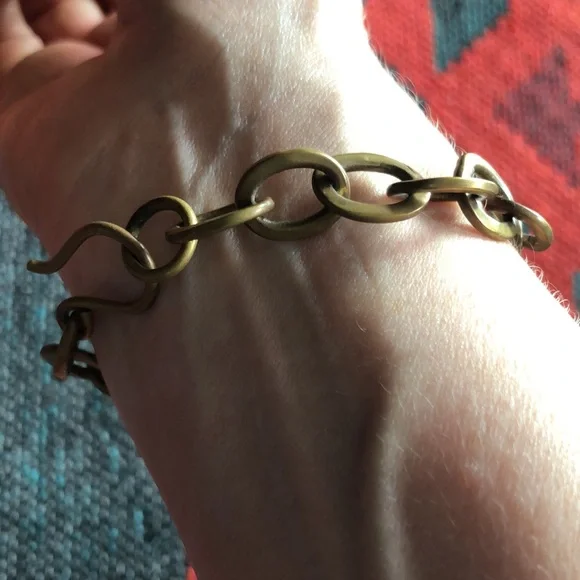 Brass Chain Bracelet - Picture 4 of 5